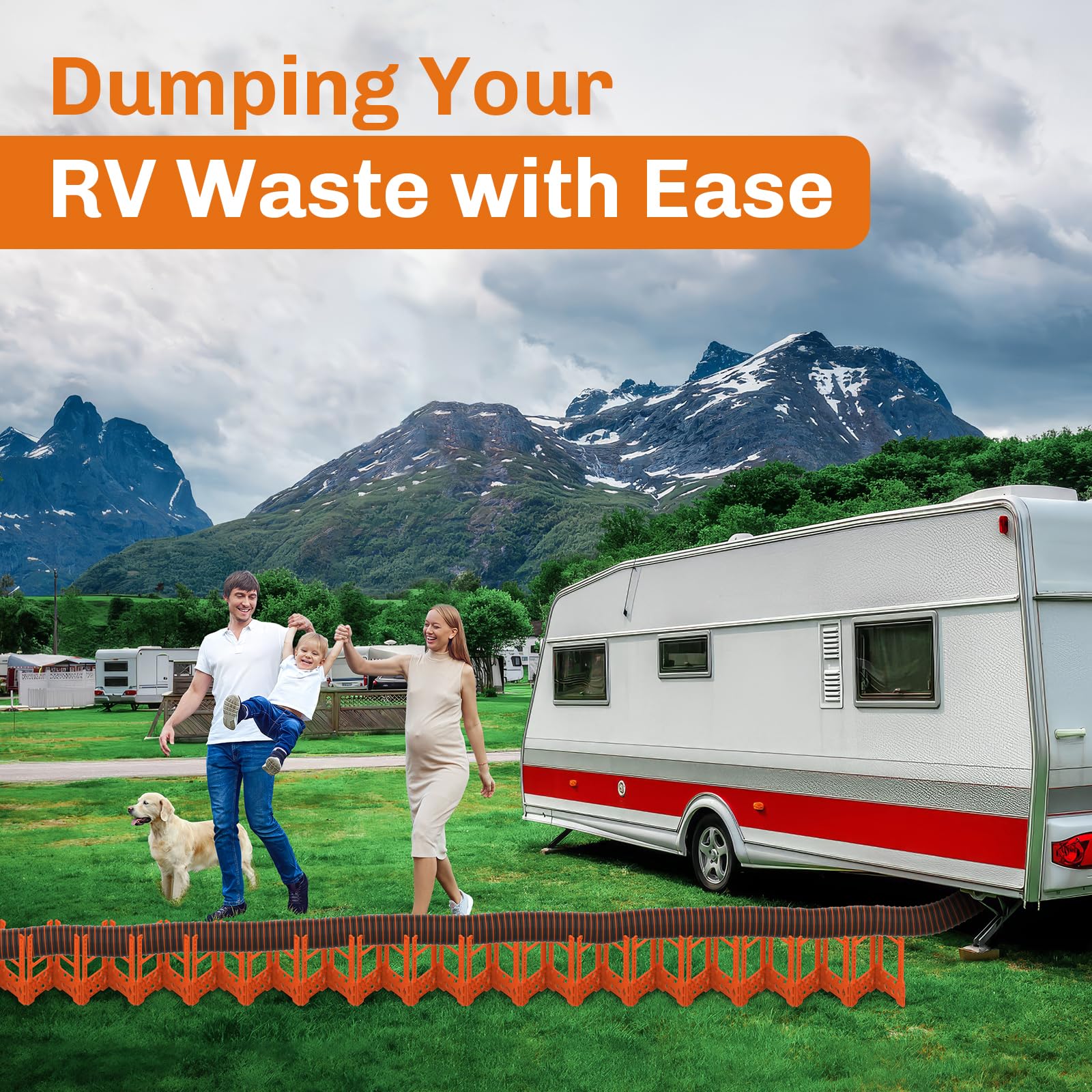 WELLUCK blaze orange support visible at campsite improving safety