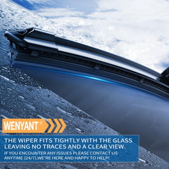 wenyant close-up of rubber edge for streak-free wiping