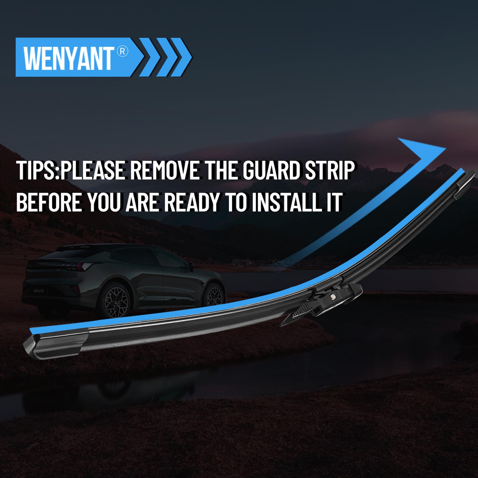 wenyant packaged pair ready to replace OEM blades quickly