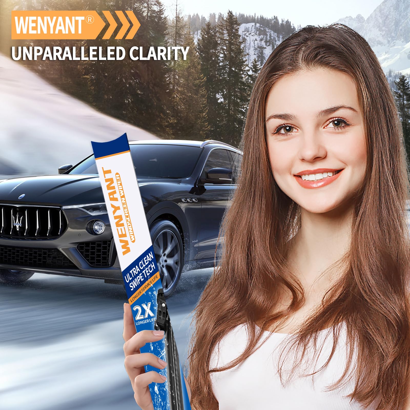 wenyant blades sweeping rain on windshield for safer driving