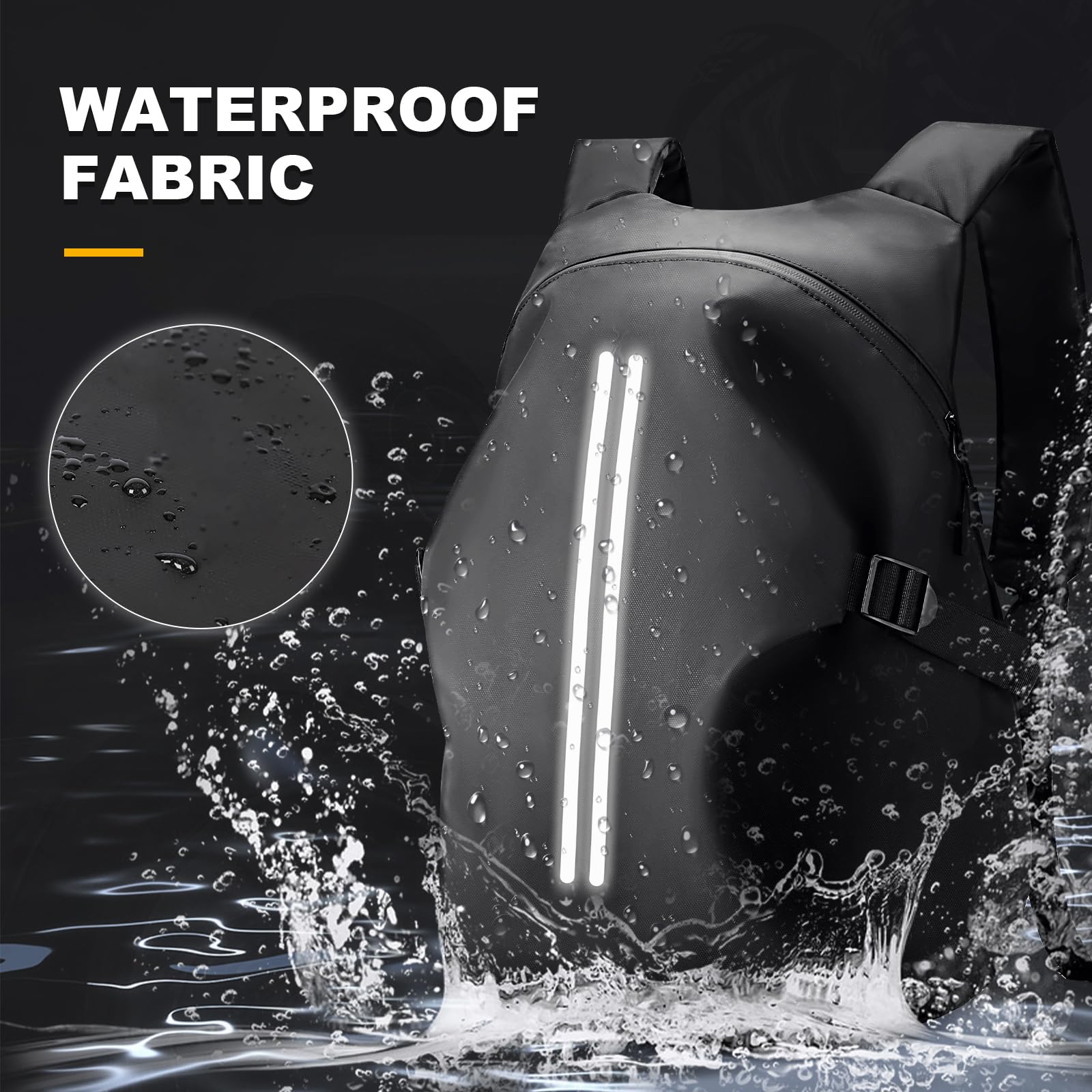 WEPLAN backpack beside a helmet showing size comparison for packing confidence