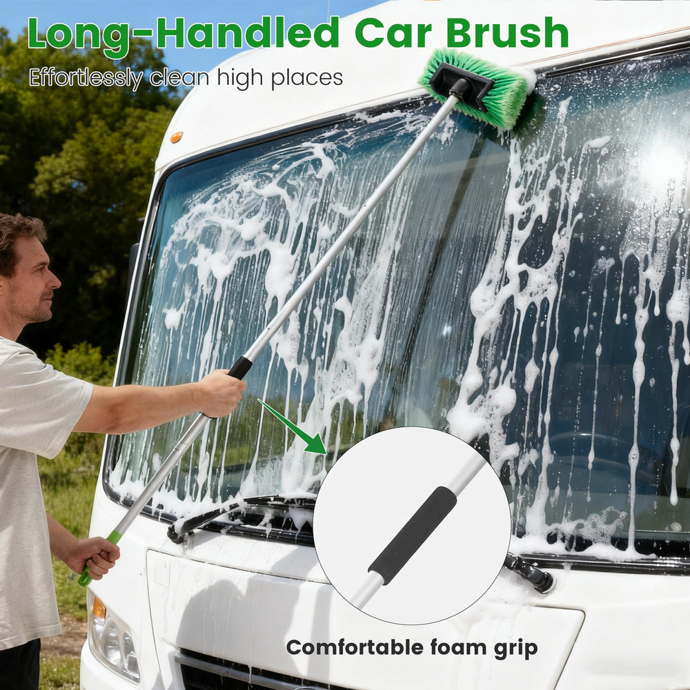 WESBRITE brushing solar panel surface for gentle debris removal