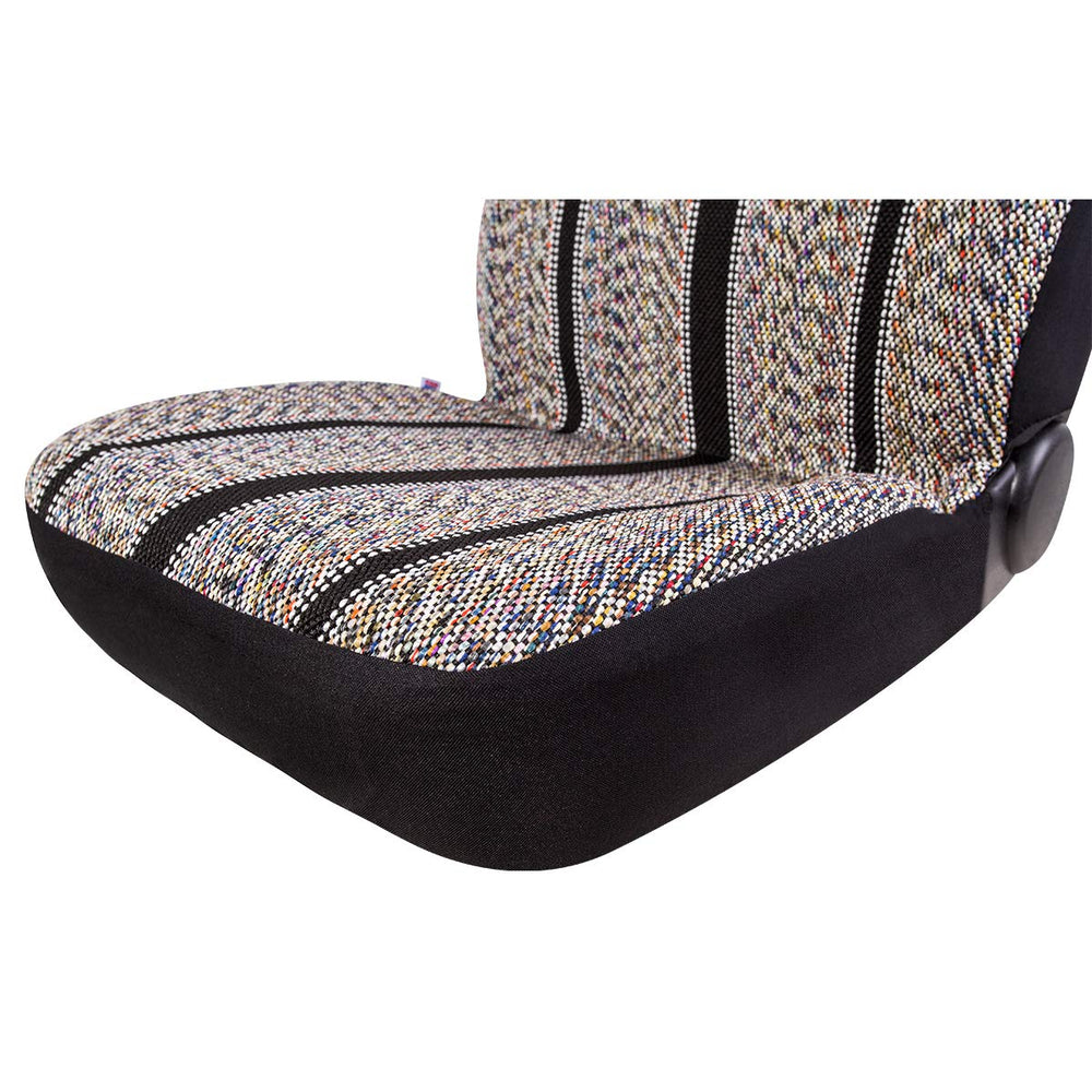 West Coast Auto installed on a sedan seat illustrating universal fit