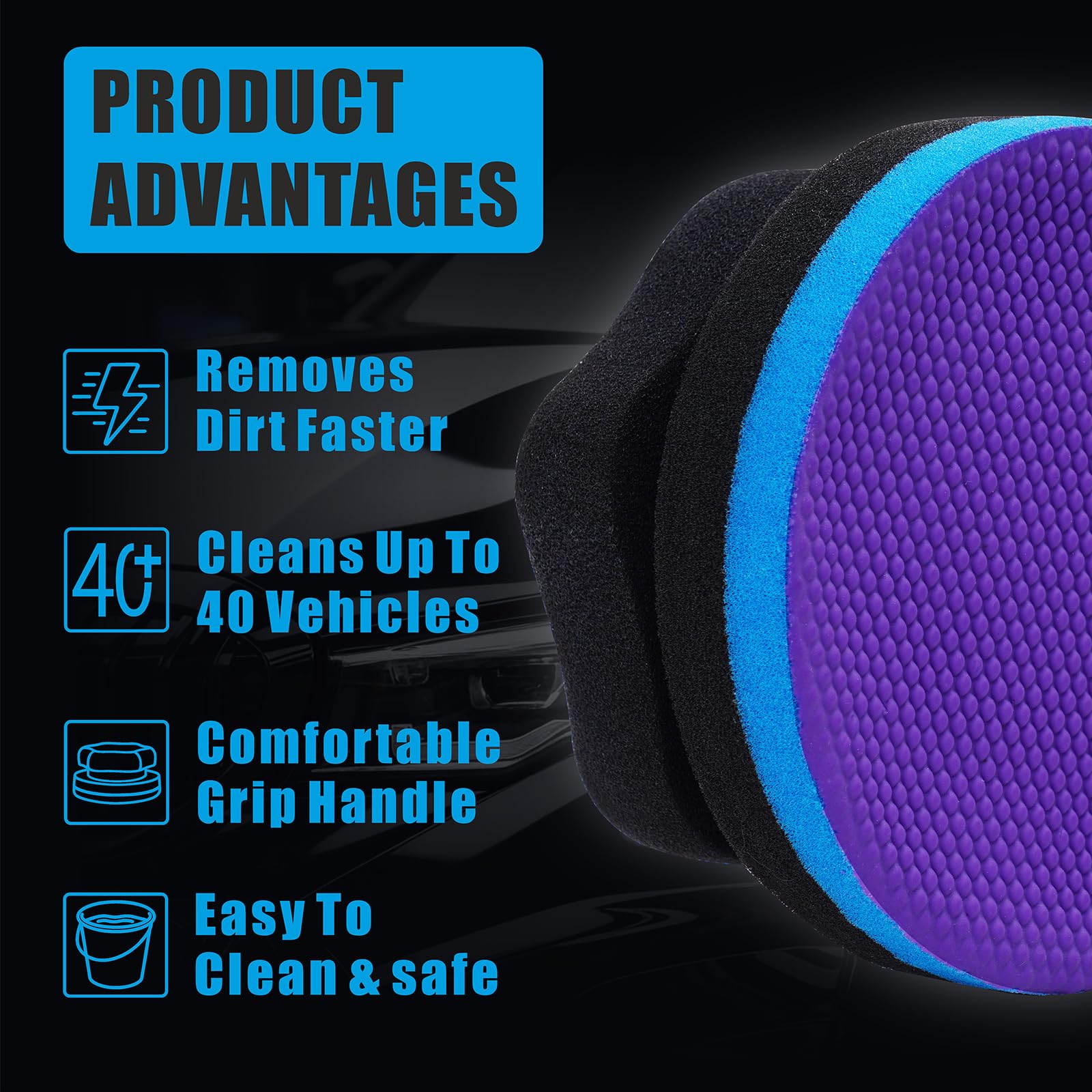 WEST HORSE contoured sponge grip for comfortable control and reduced fatigue