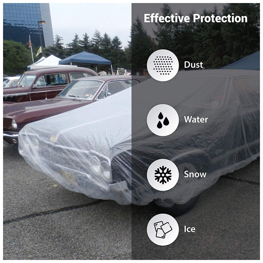 West Lake cover on car in driveway showing protection from rain and leaves