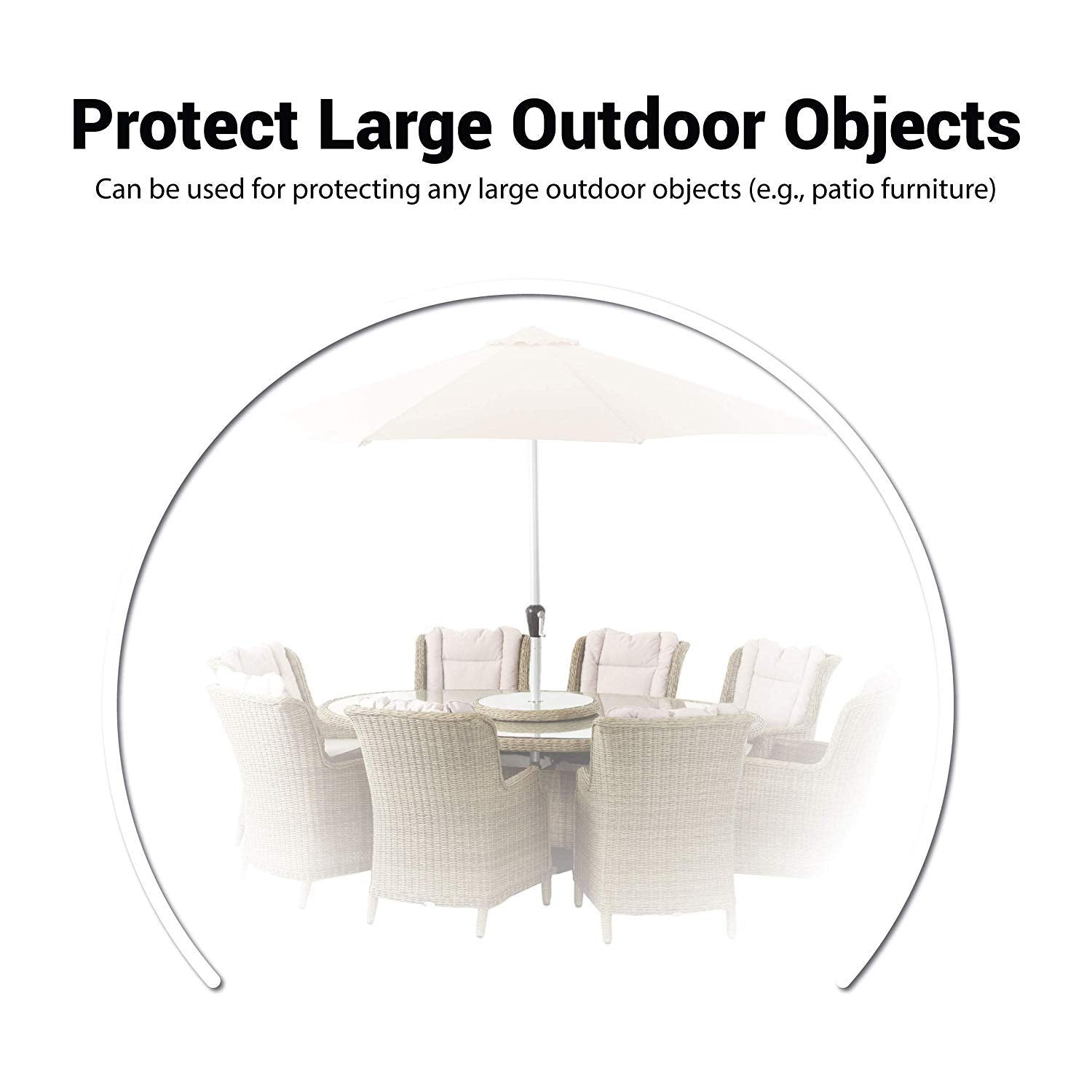 West Lake folded cover stored compactly showing easy storage and reuse