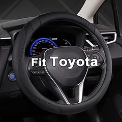 West Llama front view of packaged steering wheel cover showing style and fit benefits