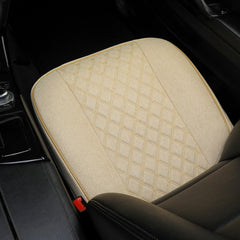 West Llama cover installed front-facing in car demonstrating neat fit and protection