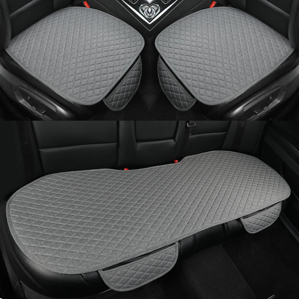West Llama front seat pad angled view showing protection and fit