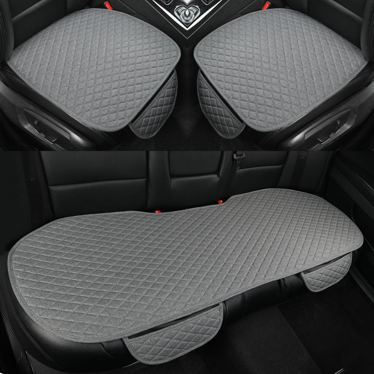 West Llama front seat pad angled view showing protection and fit