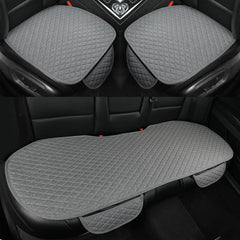 West Llama front seat pad angled view showing protection and fit