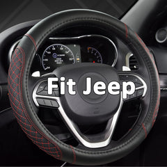 West Llama front view steering wheel cover showing diamond quilted style and fit benefits