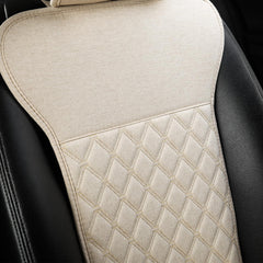 West Llama front seat cover installed showing neat protection and comfort
