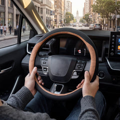 West Llama cover installed on Silverado steering wheel improving interior look