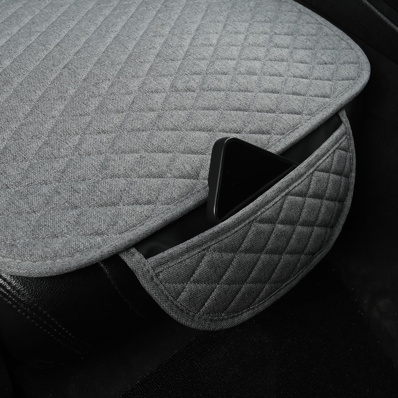 West Llama side seat detail diamond stitch adds tailored appearance