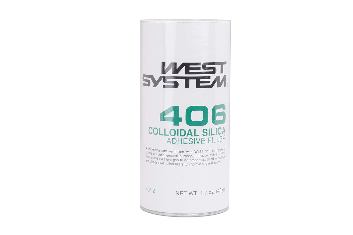 West System 406-2 front label showing product and easy viscosity control