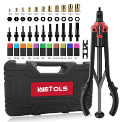 WETOLS front view of tool and case, shows complete kit and portability benefit