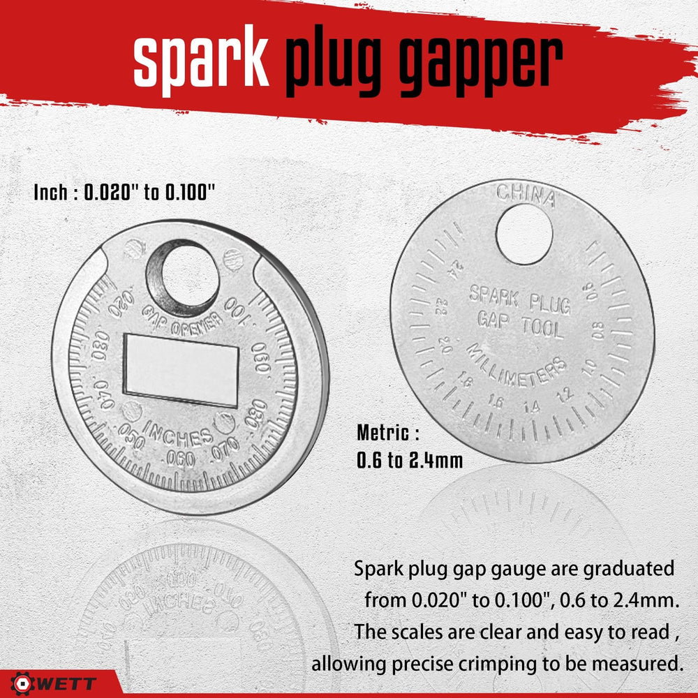 WETT sockets beside a coin showing scale for size selection ease