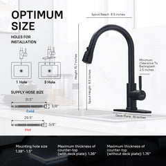 WEWE pull-down sprayer in use rinsing a large pot for easier cookware cleaning