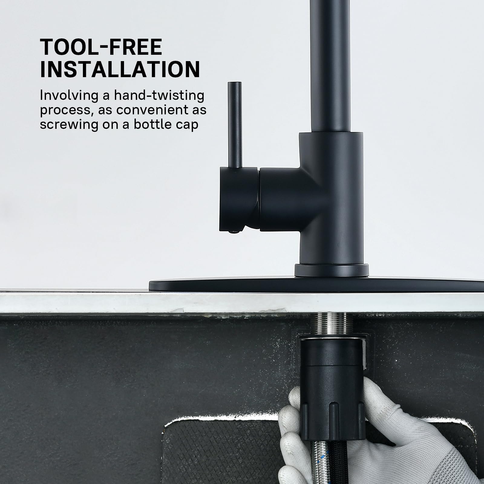 WEWE silicone nozzle close-up showing easy-clean tips to resist limescale buildup