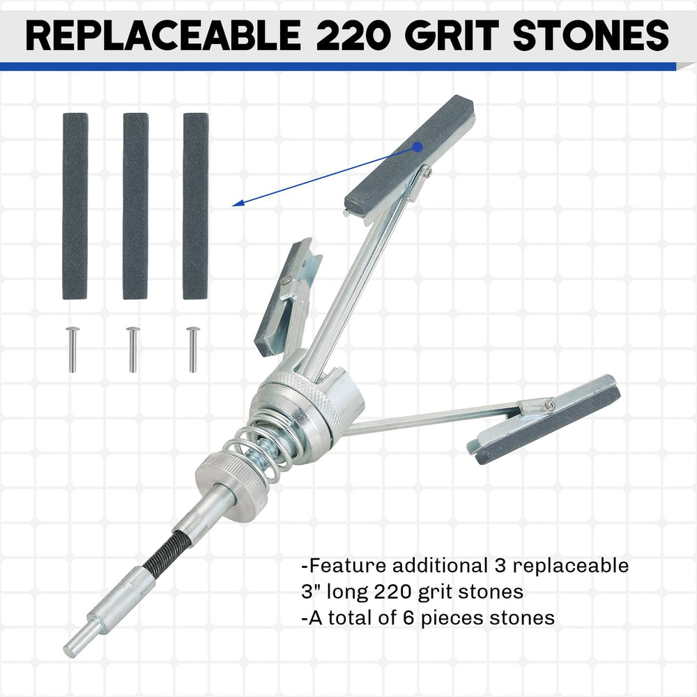 weyleity 220-grit stones closeup highlighting abrasive texture for effective deglazing