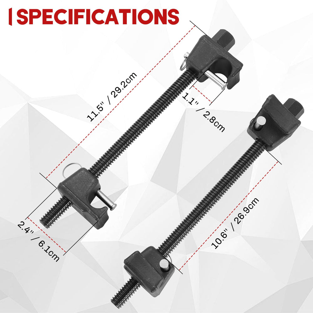 weyleity close up of wide end piece and locking pin showing secure spring grip benefit