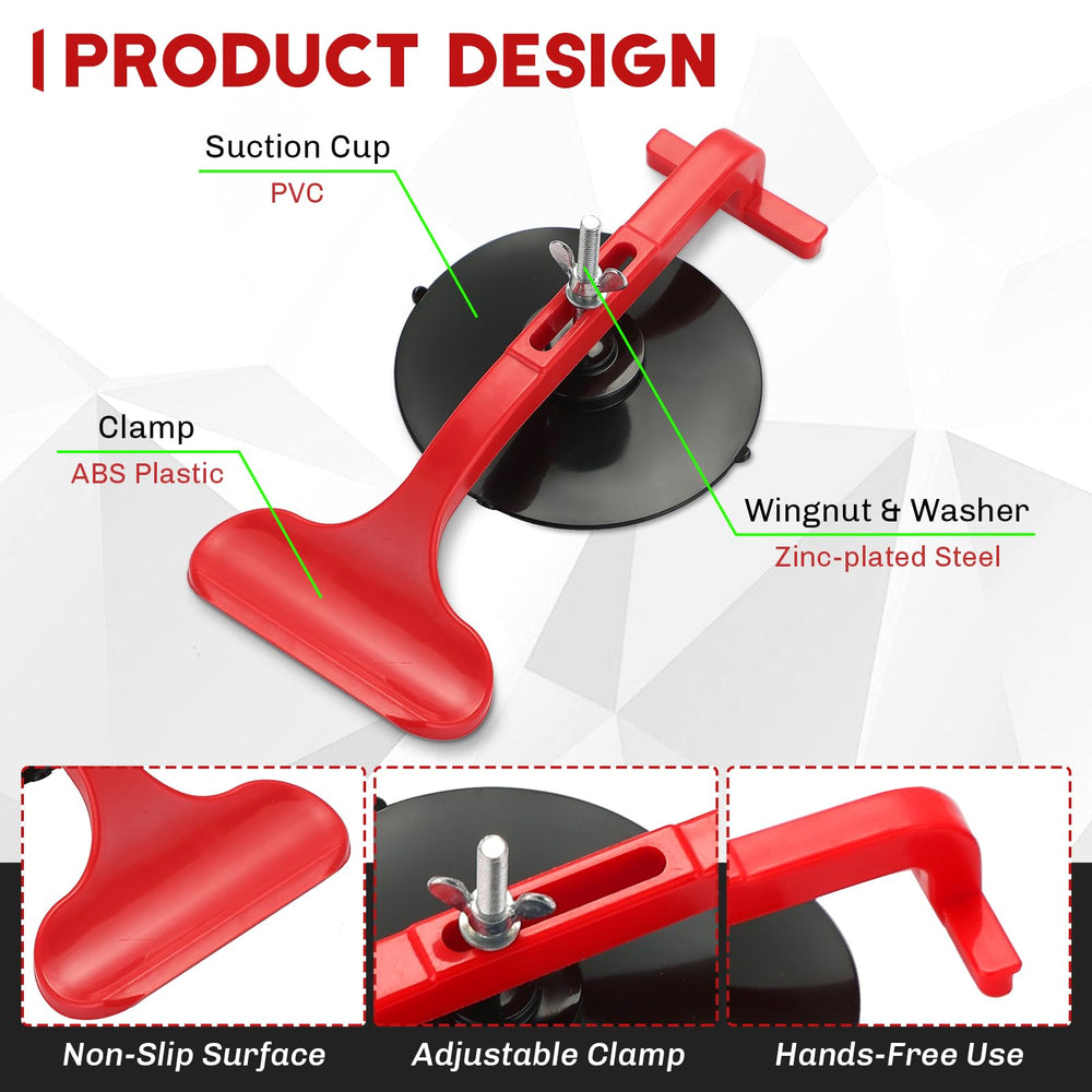 weyleity detail of locking handle and adjustment screw showing precise pressure control and stable hold