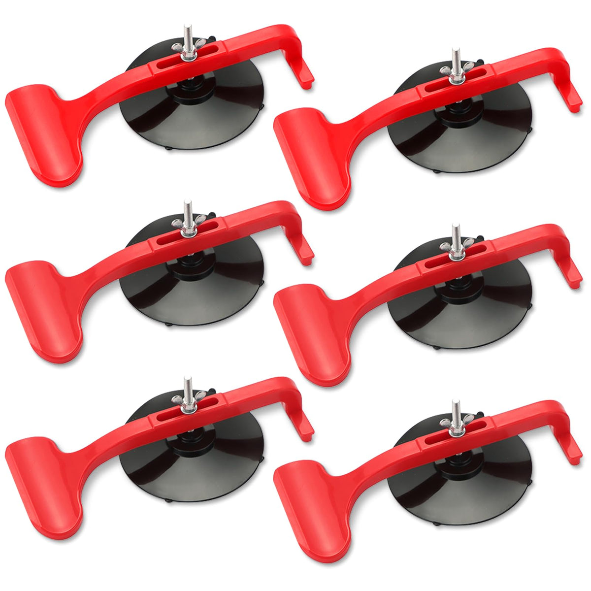 weyleity front packaging showing six suction cup clamps and kit contents for quick identification and convenience