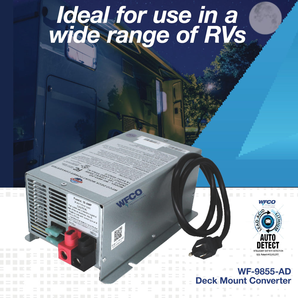 WFCO WF-9855 cooling fan detail demonstrating quiet, demand-driven cooling benefit