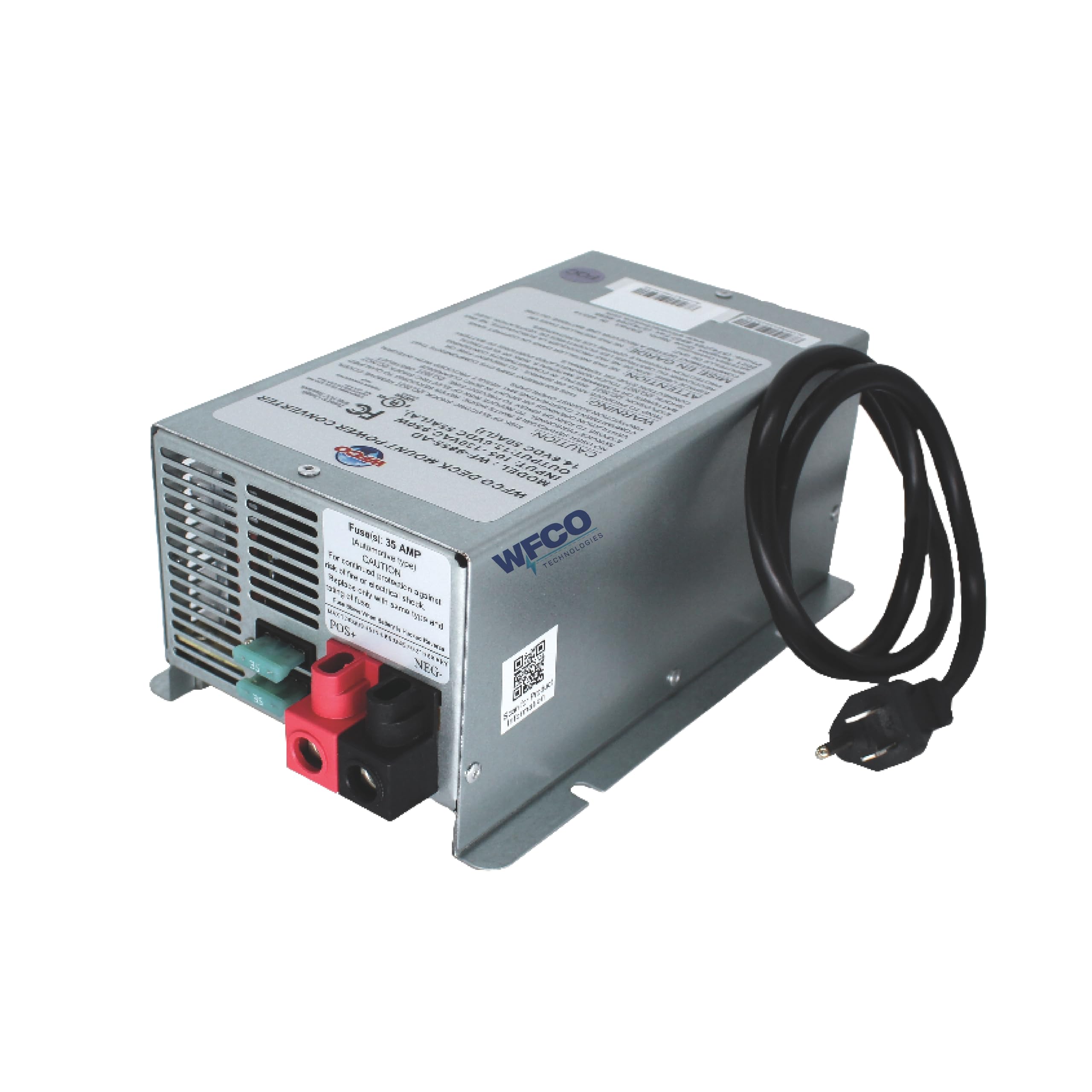 WFCO WF-9855 front panel showing controls and indicators for reliable operation
