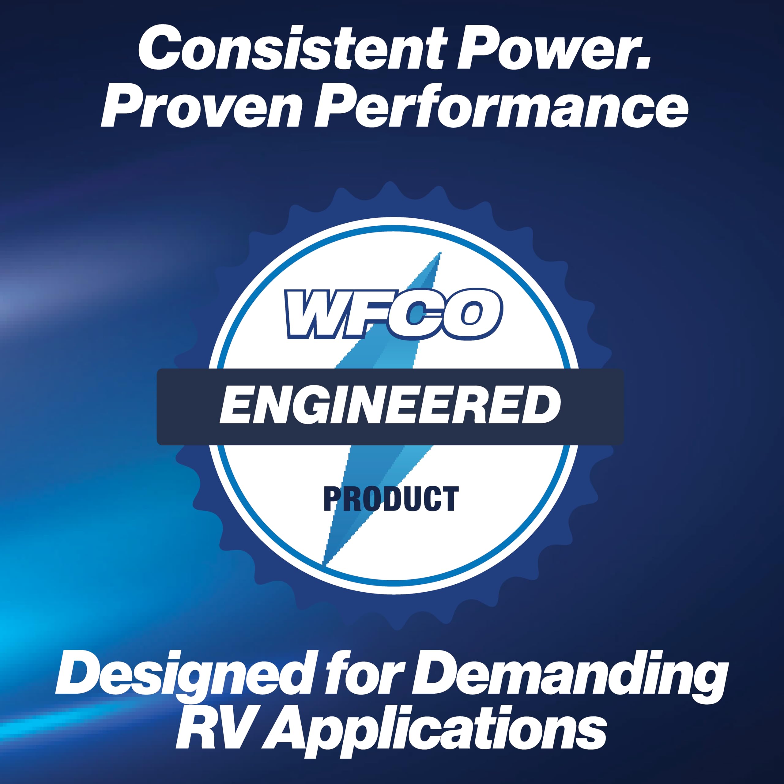 WFCO WF-9855 mounted in an RV electrical bay showing compact, space-saving fit