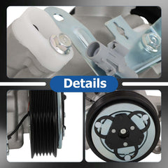 WFLNHB compressor mounting ports closeup showing correct connection points