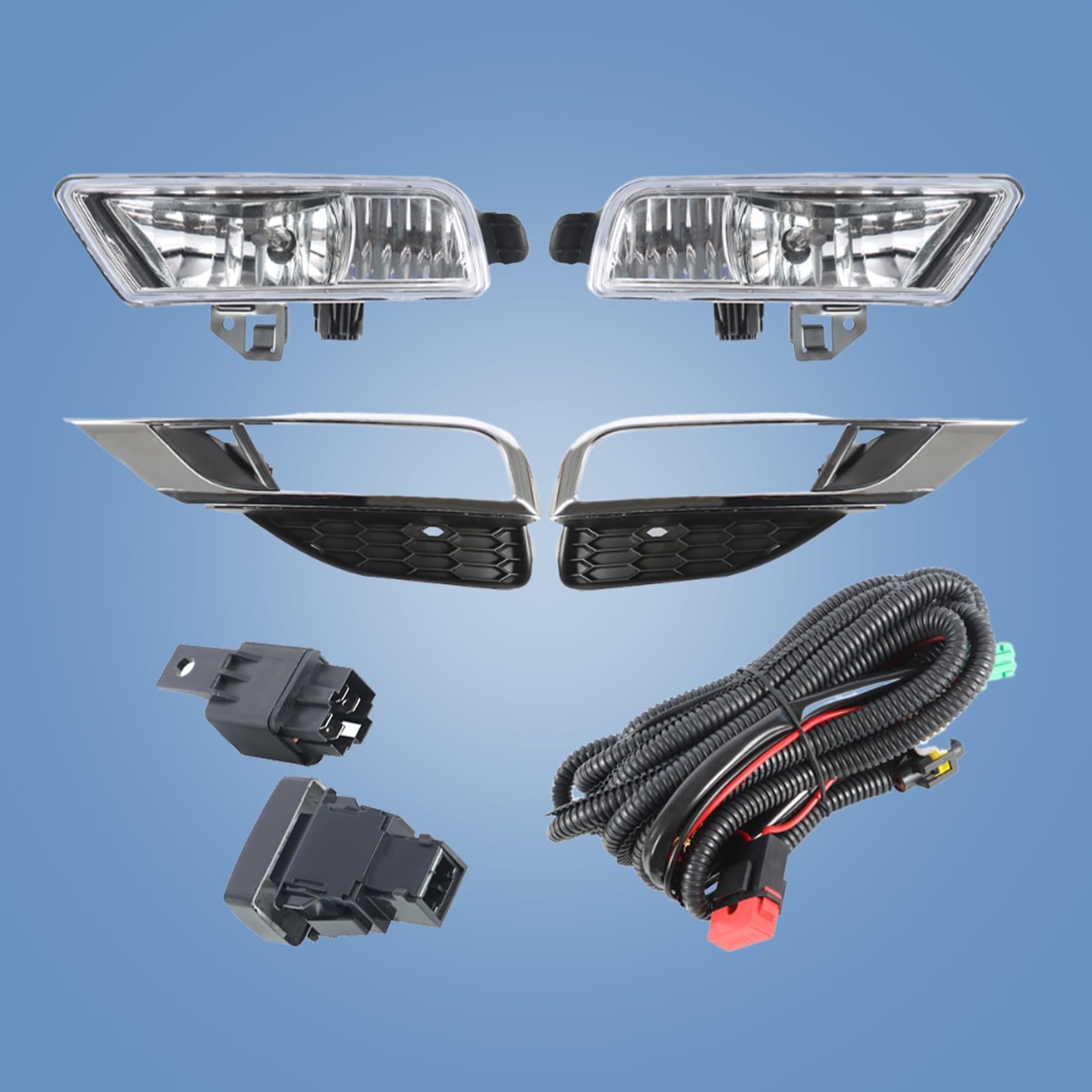 WFLNHB bulb and accessories layout showing included parts for complete replacement readiness