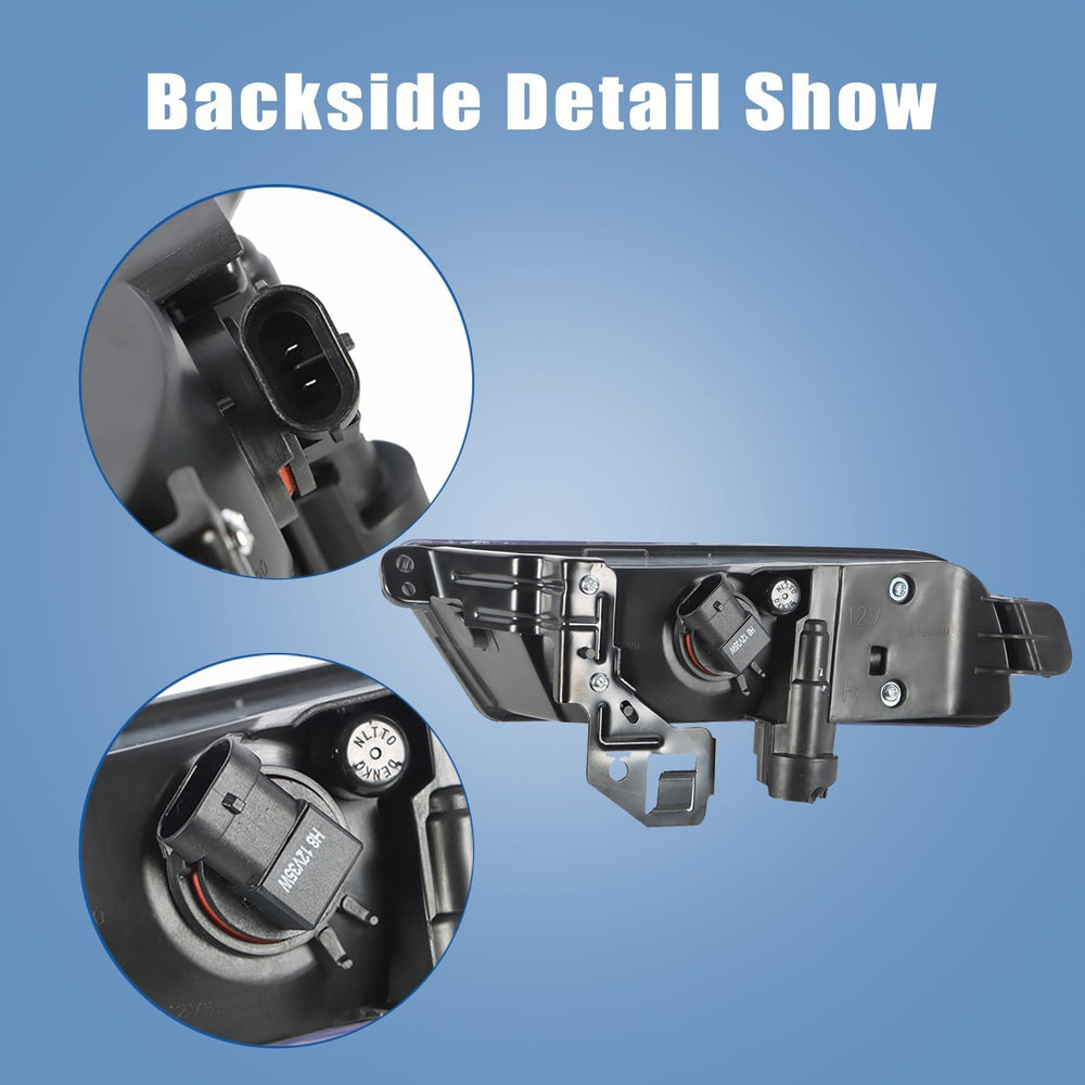 WFLNHB fog light bezel detail illustrating trim finish and exact bumper fit for restored appearance