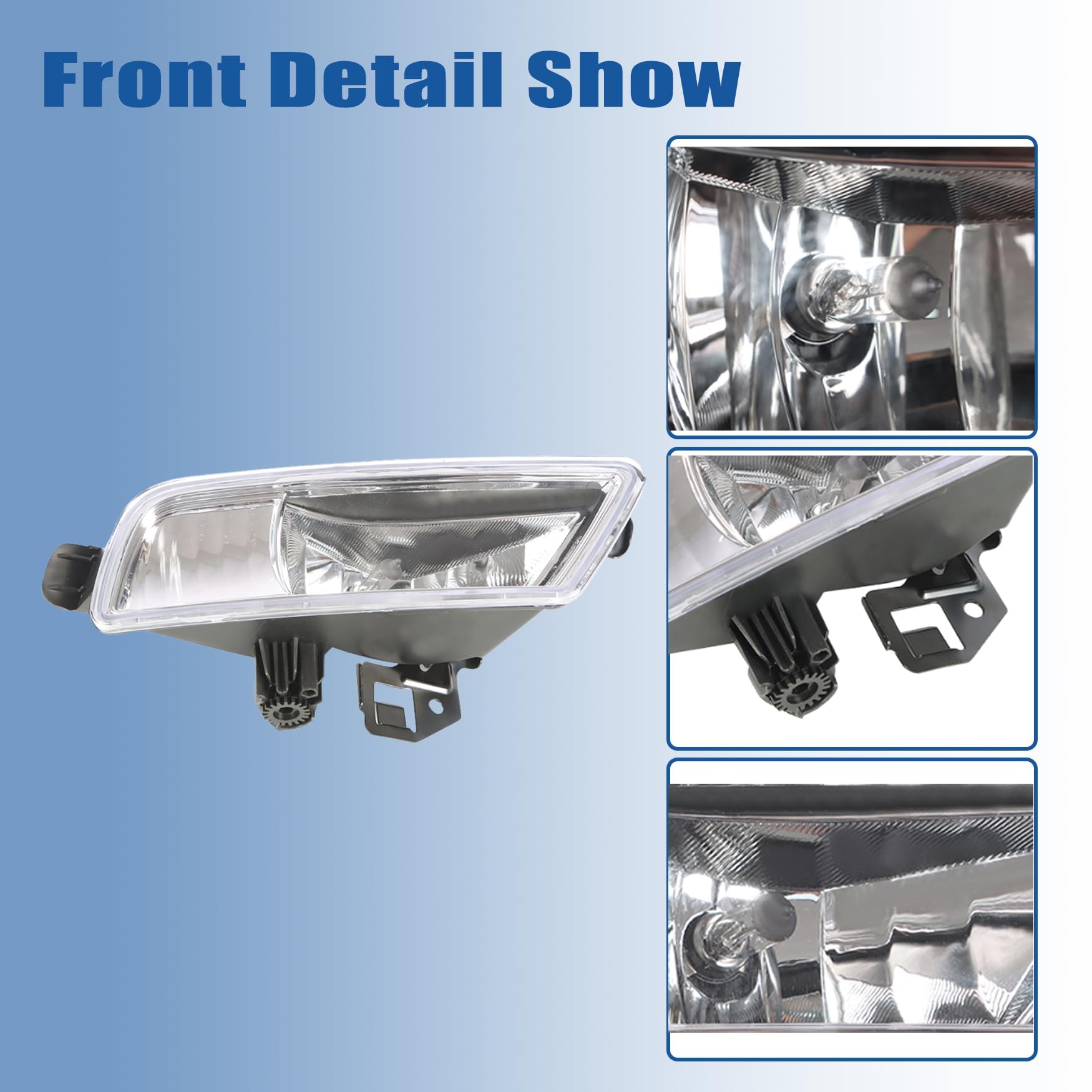 WFLNHB right fog lamp close-up showing reflector detail for improved low-beam performance