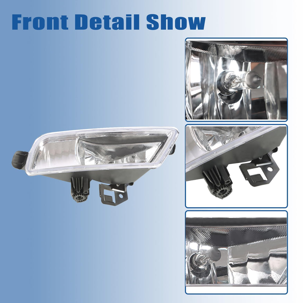 WFLNHB right fog lamp close-up showing reflector detail for improved low-beam performance