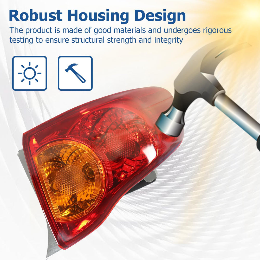 WFLNHB side profile of tail light assembly for mounting alignment