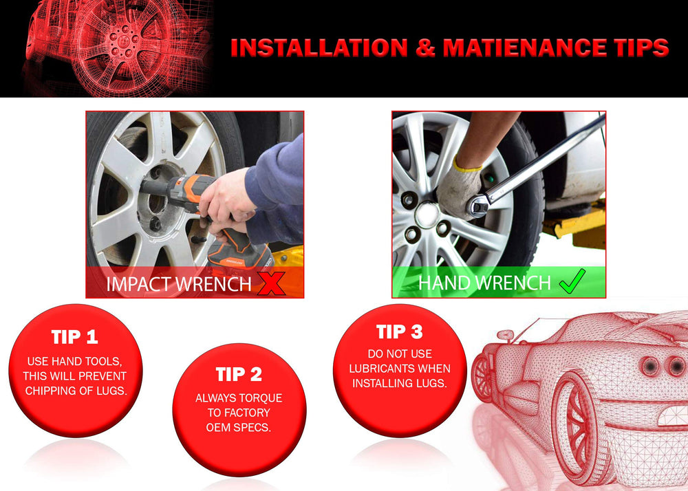 Wheel Accessories Parts lifestyle shot on truck wheel showing upgraded appearance benefit