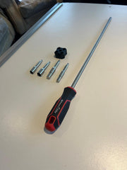 WheelEazy storage holder holding adaptors for neat organized transport