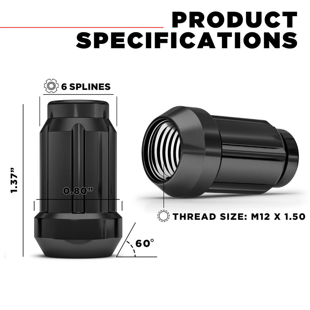 White Knight close-up of six-spline drive showing secure key engagement
