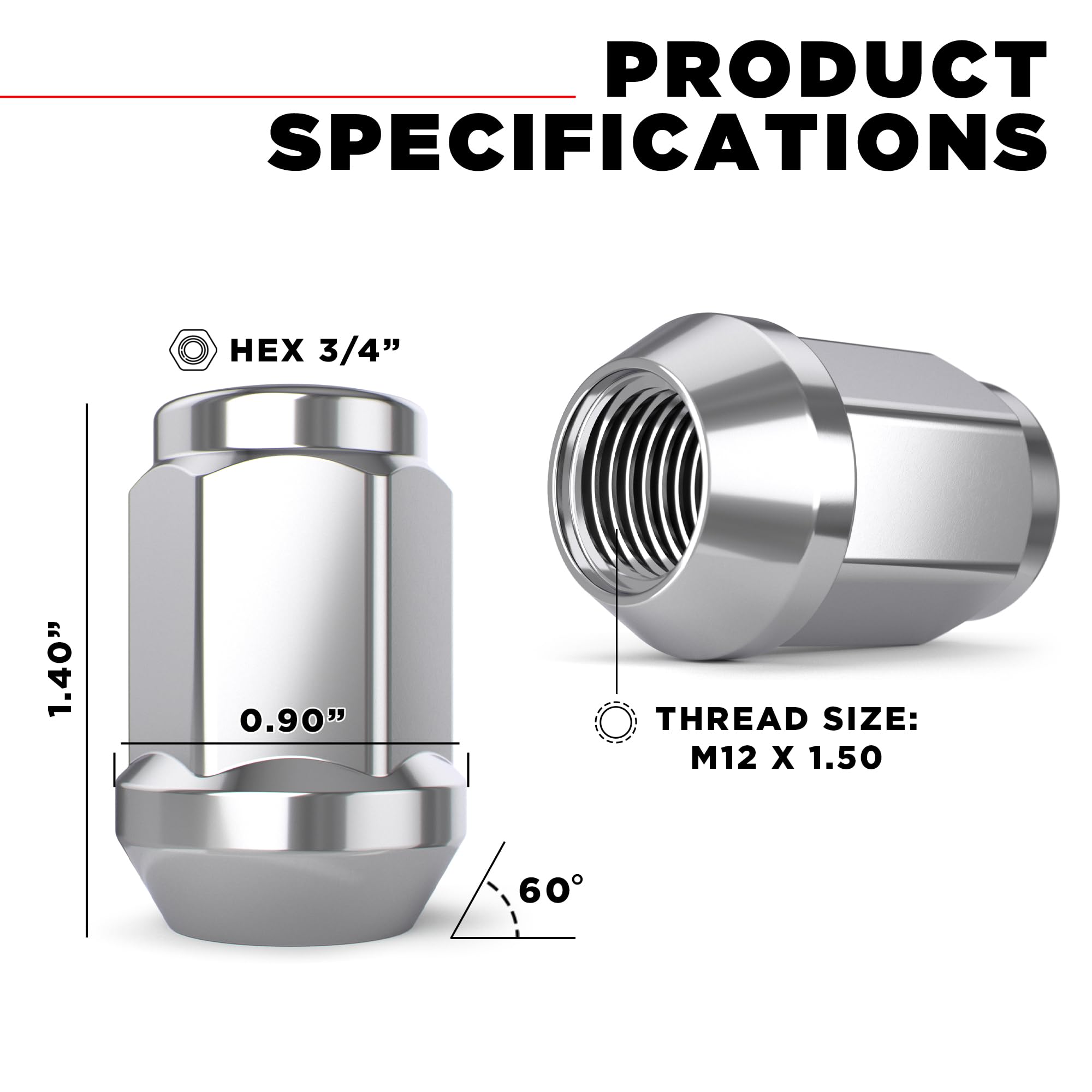 White Knight close-up of threads showing precision machining and strength