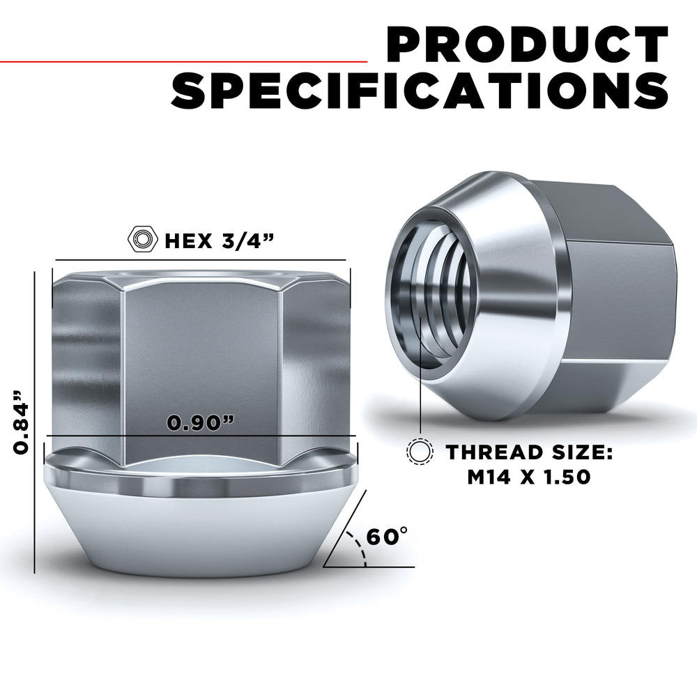 White Knight close-up of threads showing accurate M14 x 1.5 fitment
