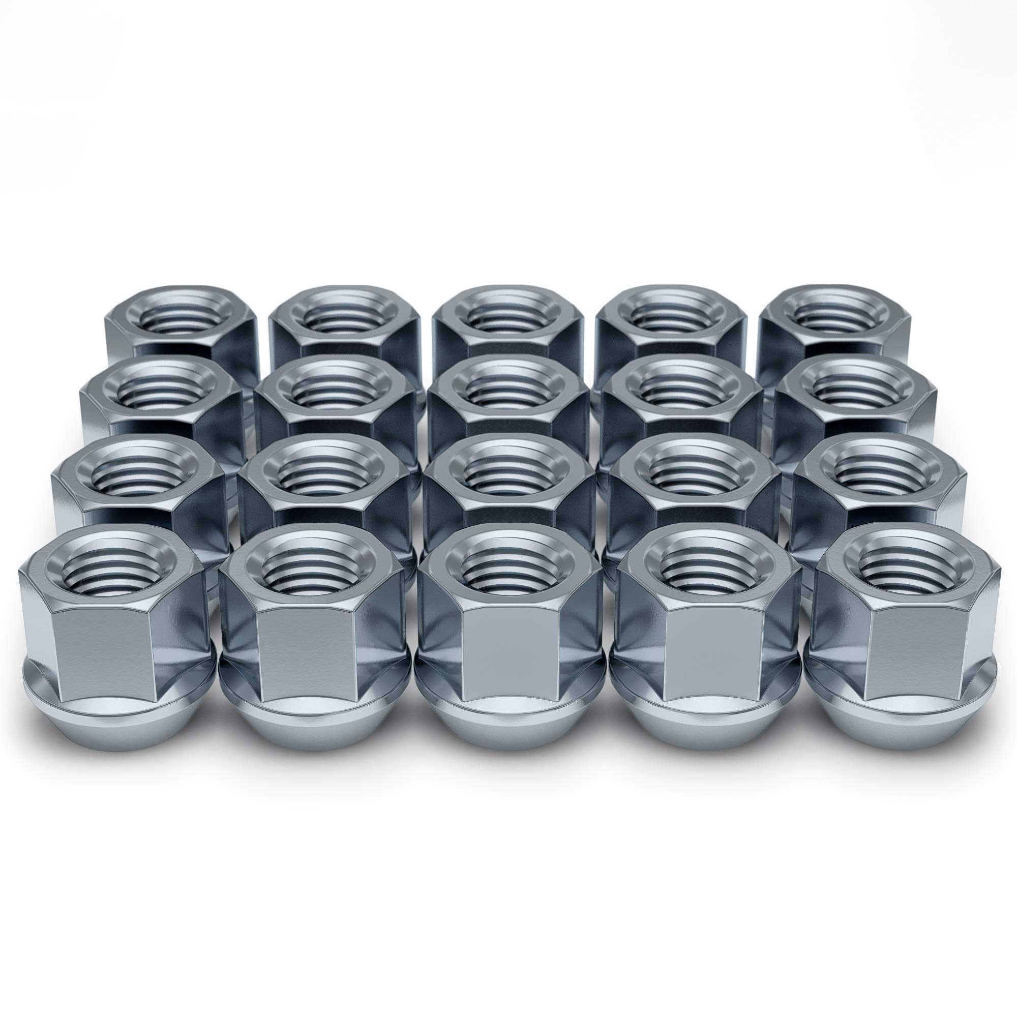 White Knight front packaging display showing 20 lug nuts and brand