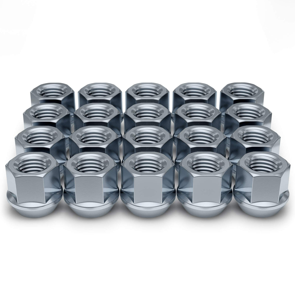 White Knight front packaging display showing 20 lug nuts and brand