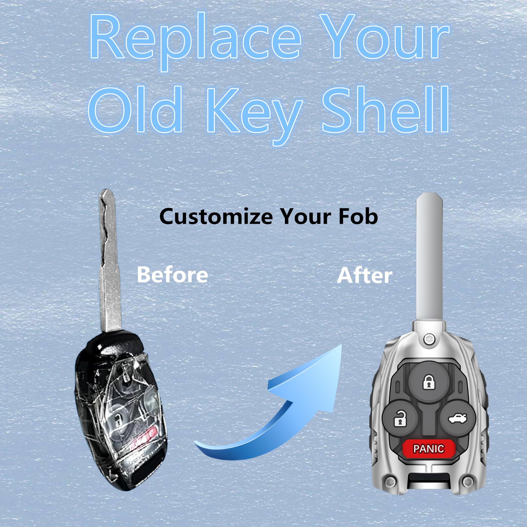 WiCuaSix installed on keyring showing scale and improved durability on keys