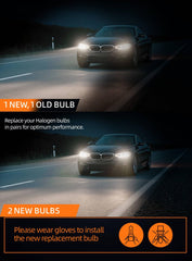 wideep bulb installed in a headlamp demonstrating easy fitment