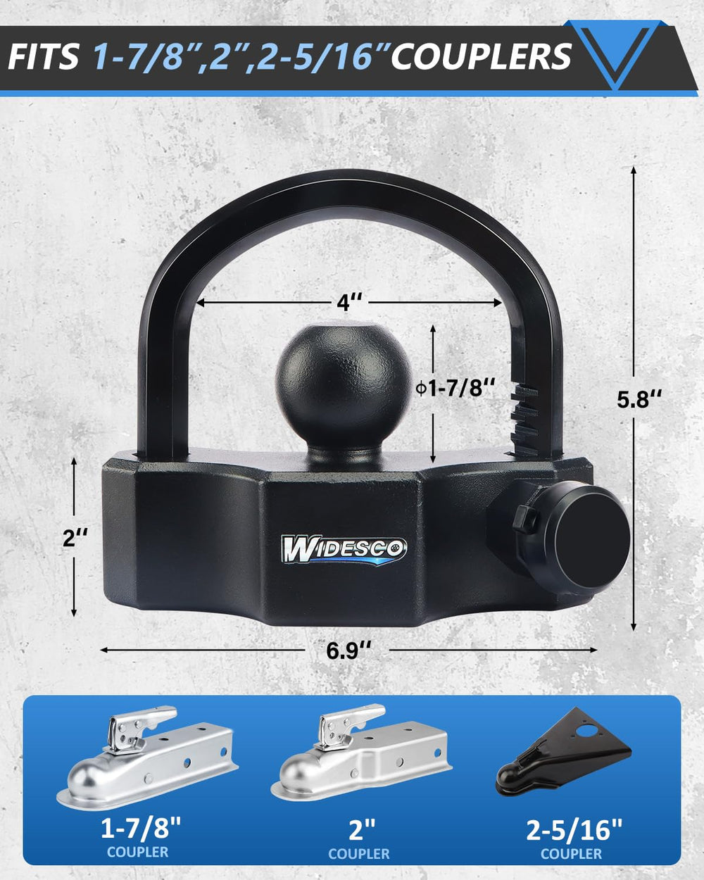 Widesco close-up of tubular lock cylinder highlighting anti-tamper technology benefit
