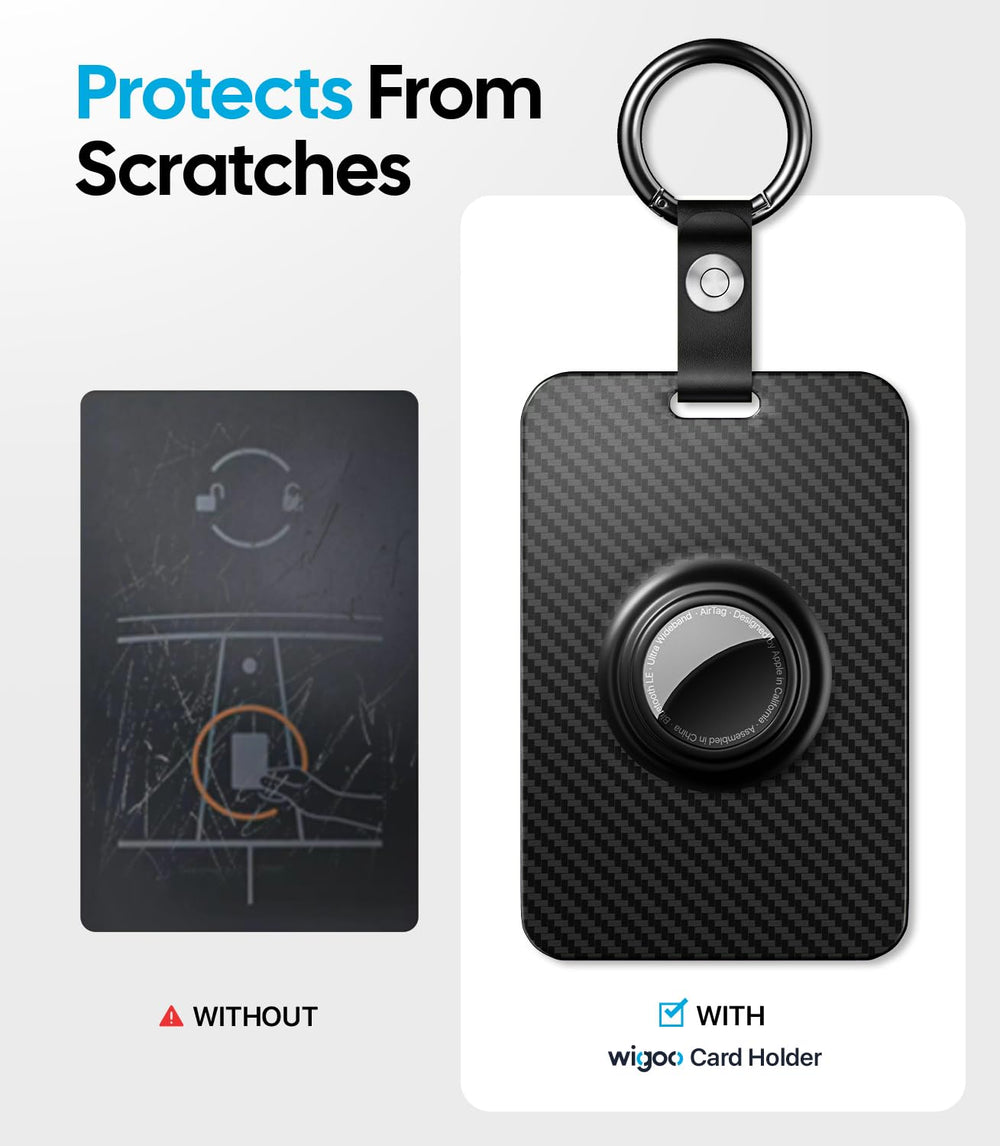 Wigoo close-up of carbon fiber texture highlighting scratch-resistant surface