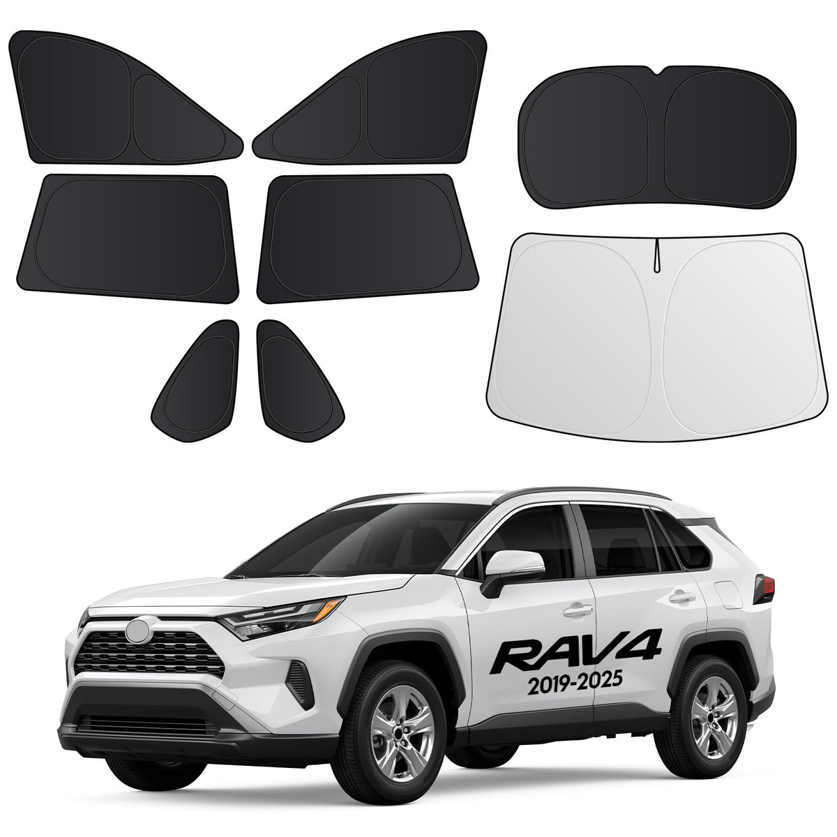 Wigoo front windshield shade installed showing heat reduction benefit