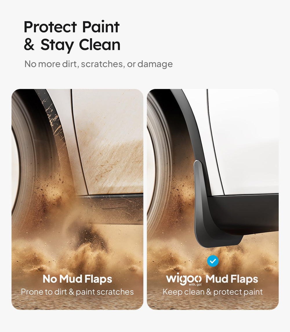Wigoo installed on front wheel arch protecting paint from debris